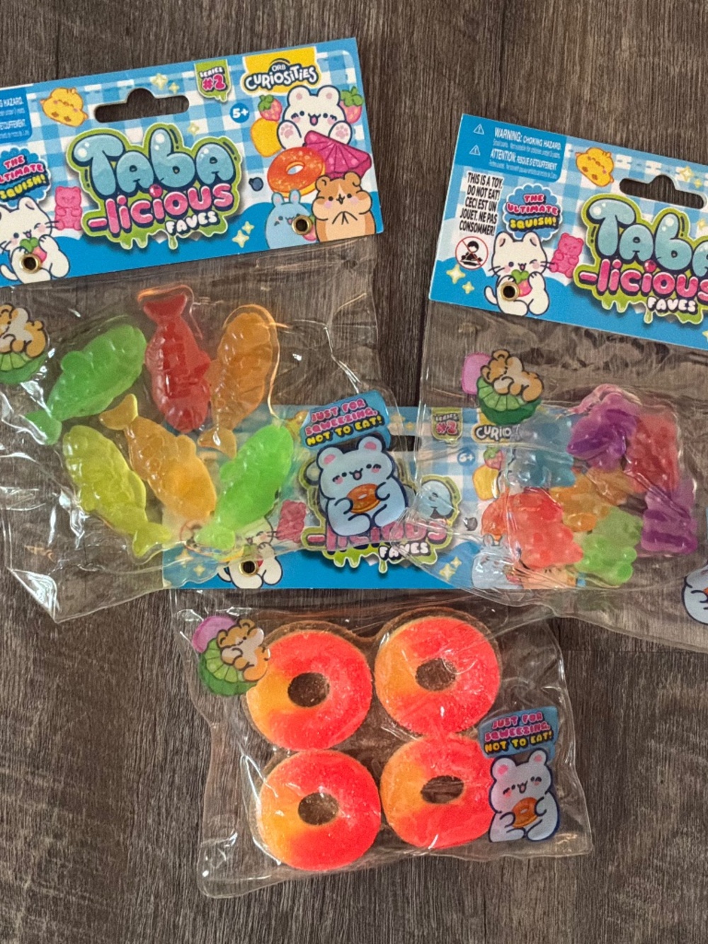 3 pack of taba squishies